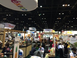 The trade show floor was huge!