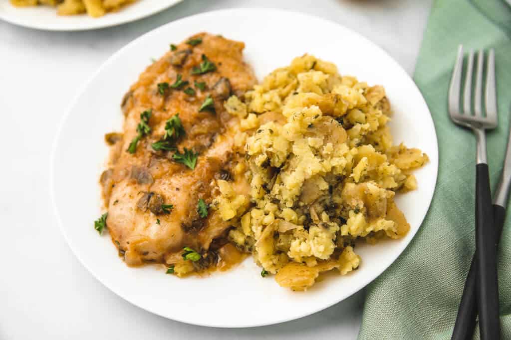 Chicken  Piccata with Minute Mashers™ Mashed Potatoes