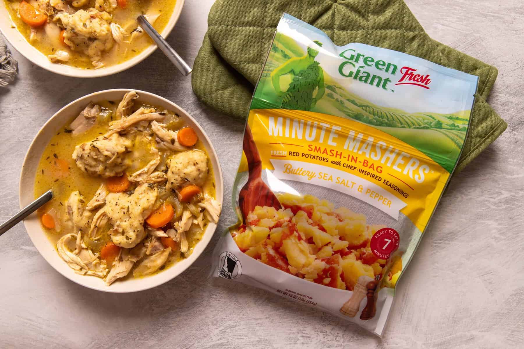 Chicken & Minute Mashers™ Potato Dumplings from Farm Star Living